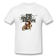 Load image into Gallery viewer, The Great Escape T Shirt popular men's short sleeve men White printed Tshirt Summer large TShirts Cotton tops