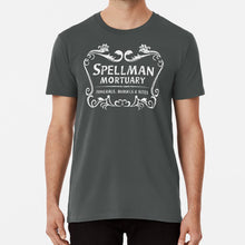 Load image into Gallery viewer, Spellman Mortuary T Shirt Kiernan Shipka Jughead Harvey Kinkle Spellman Mortuary Archie Riverdale 90s Spellman Caos